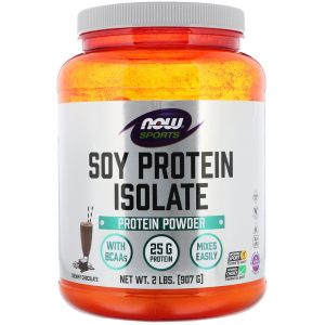 Comprar Now Foods, Sports, Isolado de Proteína de Soja, Chocolate Cremoso, 907 g (2 lb)