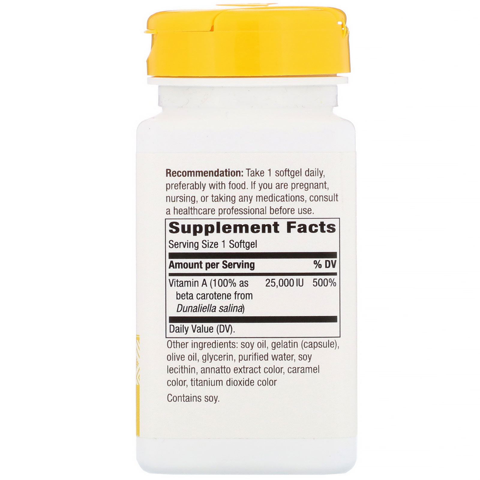 Comprar Nature's Way, Beta Carotene, 25,000 IU, 100 Softgels - Imagem 2