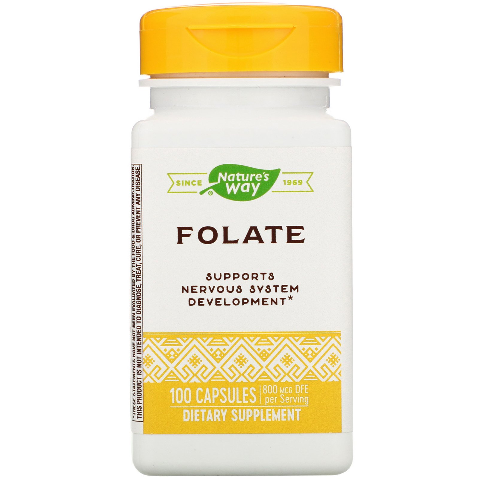 Comprar Nature's Way, Folate , 800 mcg, 100 Capsules