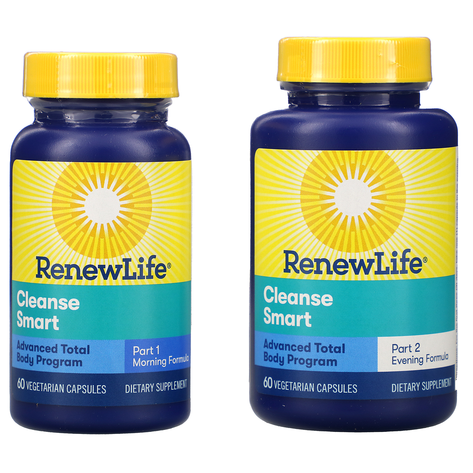 Comprar Renew Life, Cleanse Smart, 2 Bottles, 60 Vegetarian Capsules Each - Imagem 3
