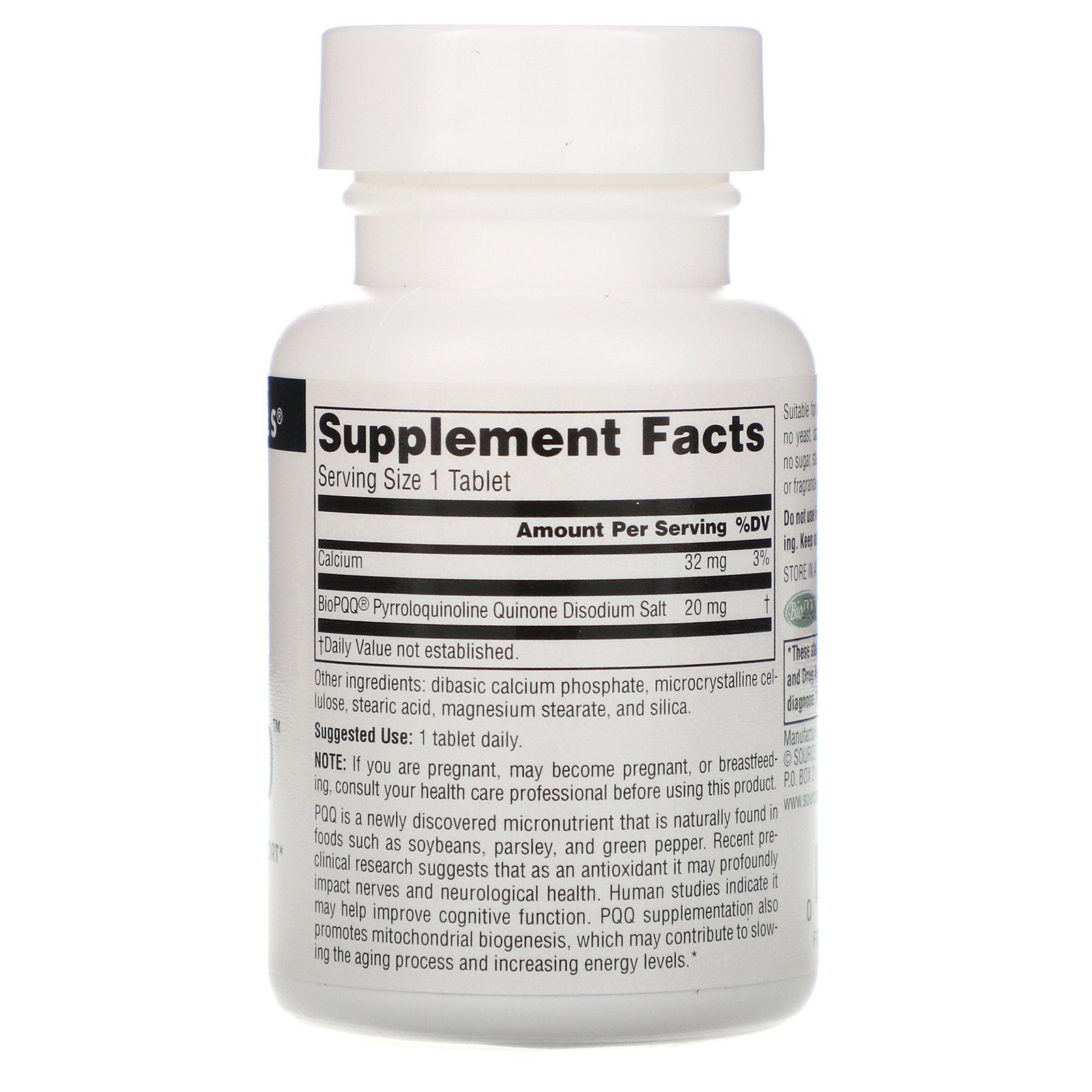 Comprar Source Naturals, PQQ Mente 60 Comprimidos - Imagem 2