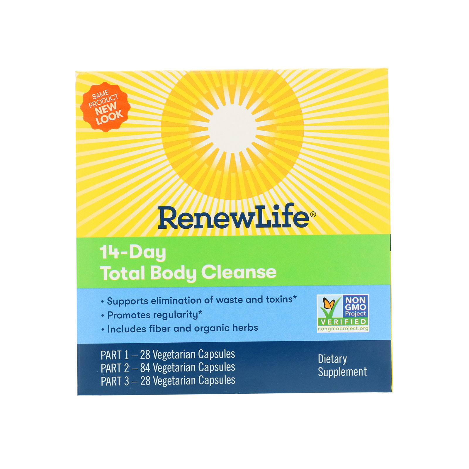 Comprar Renew Life, 14-Day Total Body Cleanse, 3-Part Program, Vegetarian Capsules