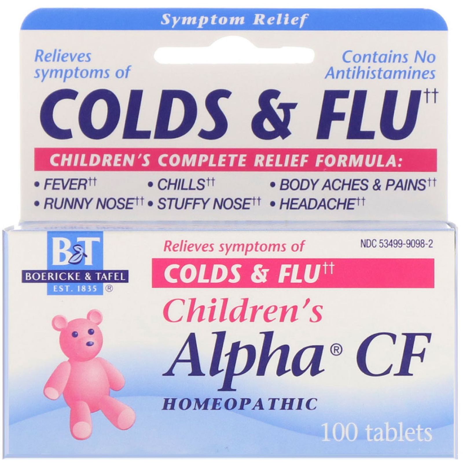Comprar Boericke & Tafel, Alpha CF Infantil, 100 Comprimidos