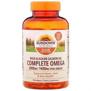 Comprar Sundown Naturals, Complete Omega, Wild Alaskan Salmon Oil, 1,400 mg, 90 Softgels