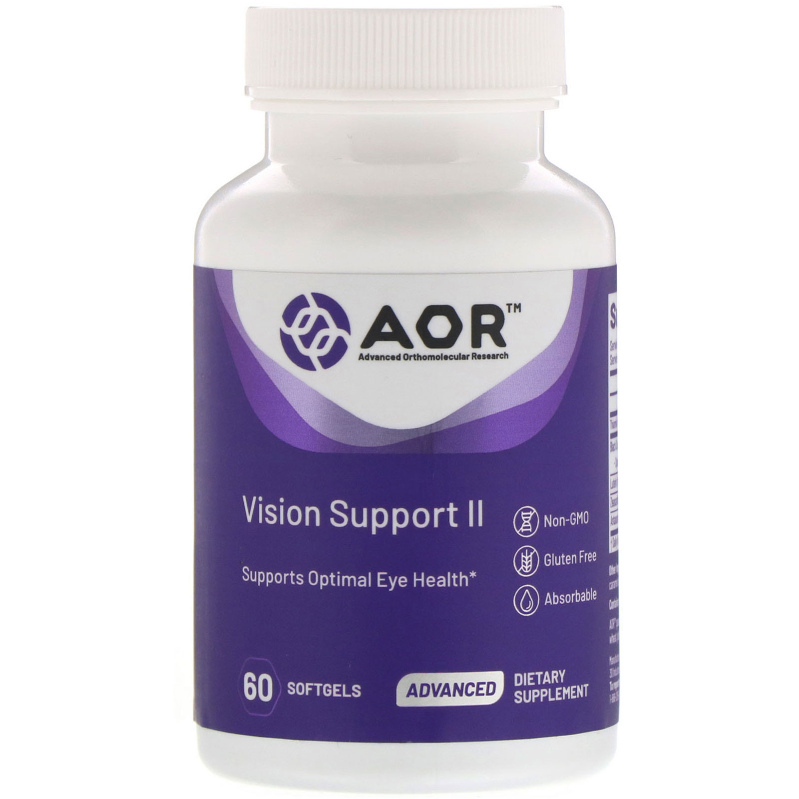 Comprar Advanced Orthomolecular Research AOR, Auxílio à Visão II, 60 Cápsulas Gelatinosas