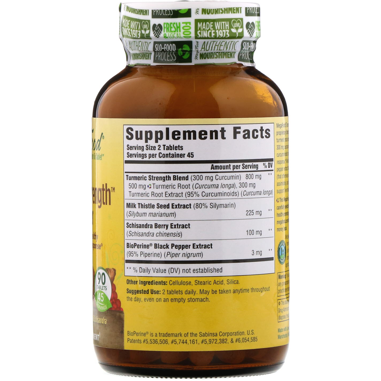 Comprar MegaFood, Turmeric Strength for Liver, 90 Tablets - Imagem 2