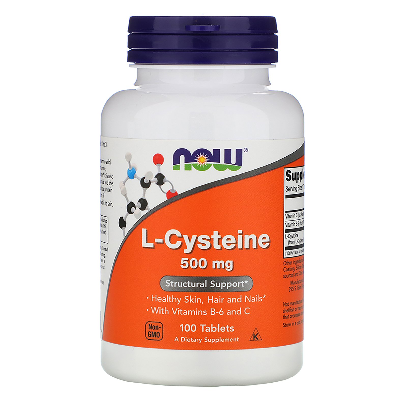 Comprar Now Foods, L-Cisteína, 500 mg, 100 Comprimidos