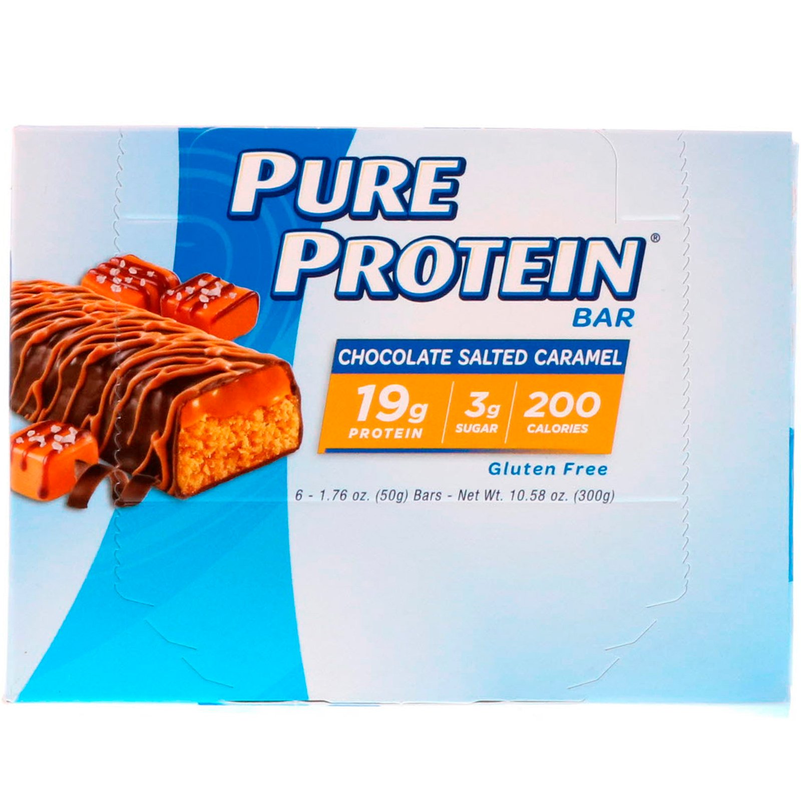 Comprar Pure Protein, Barra de Caramelo Salgado com Chocolate, 6 Barras, 50 g (1,76 oz) Cada - Imagem 2