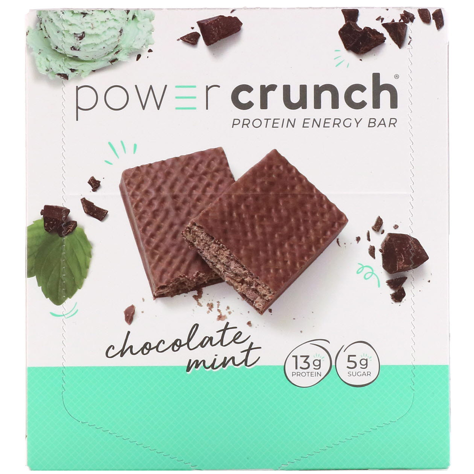 Comprar BNRG, Barra Energética de Proteína Crocante, Original, Menta Achocolatada, 12 Barras, 1,4 oz (40 g) Cada - Imagem 2
