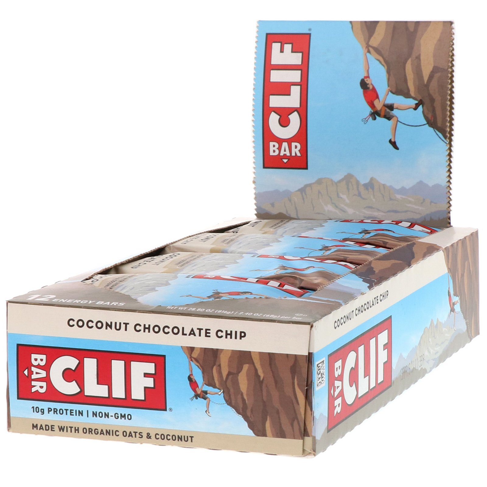 Comprar Clif Bar, Energy Bar, Coconut Chocolate Chip, 12 Bars, 2.40 oz (68 g) Each