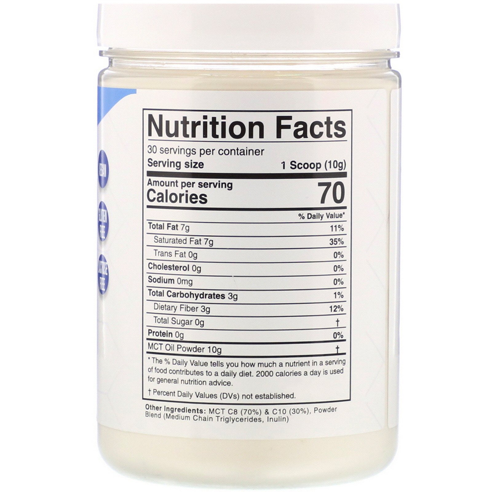 Comprar Divine Health, Dr. Colbert's Keto Zone, Óleo TCM em Pó, Sem Sabor, 300 g (10,58 oz) - Imagem 2