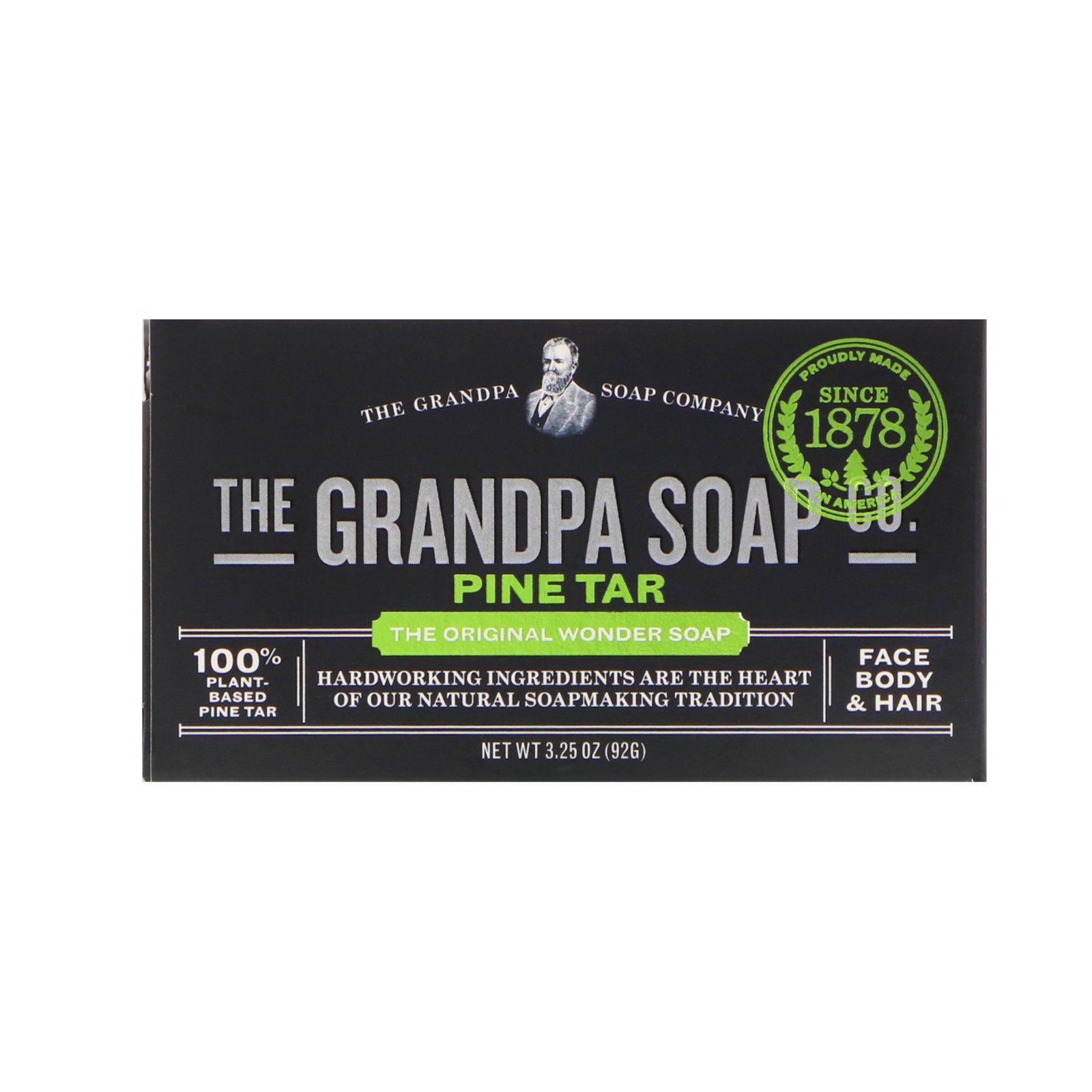 Comprar Grandpa's, Sabonete em Barra para Corpo Cabelo e Rosto, Alcatrão de Pinho, 92 g (3,25 oz)