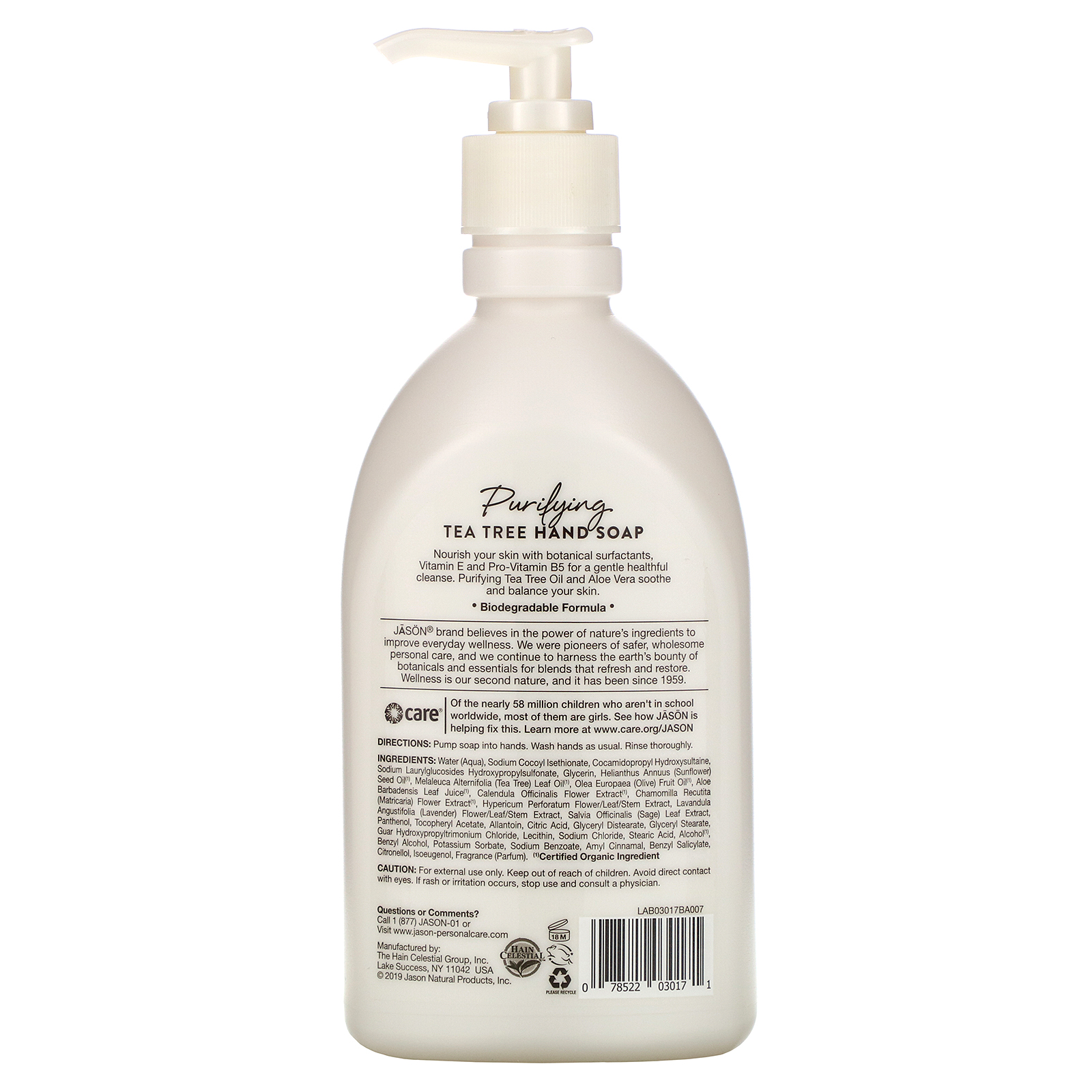 Comprar Jason Natural, Sabonete Líquido, Purifying Tea Tree, 16 fl oz (473 ml) - Imagem 2