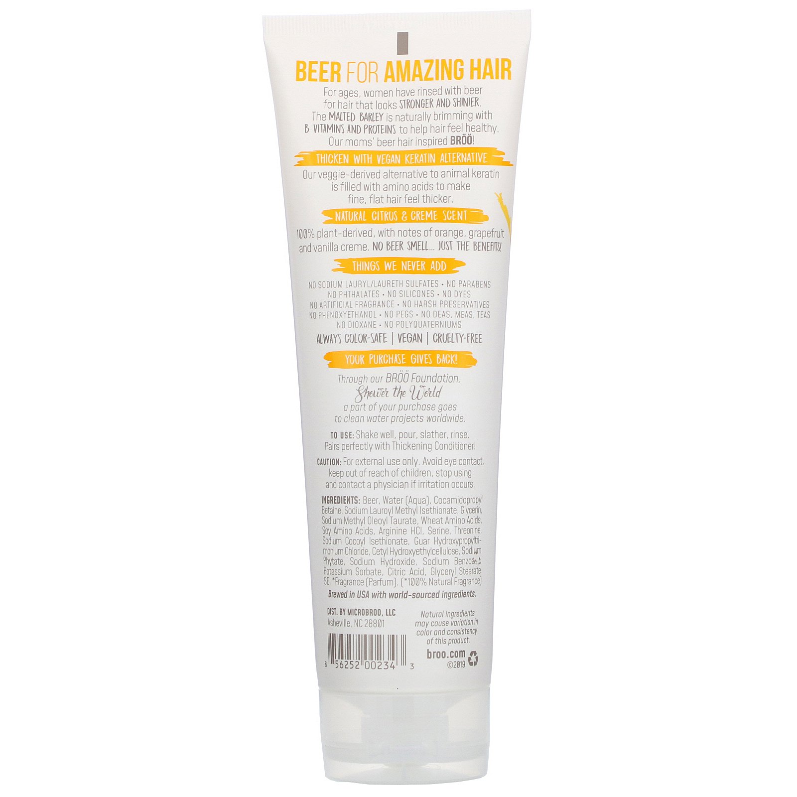 Comprar BRöö, Thickening Shampoo, Citrus Creme, 8.5 fl oz (250 ml) - Imagem 2