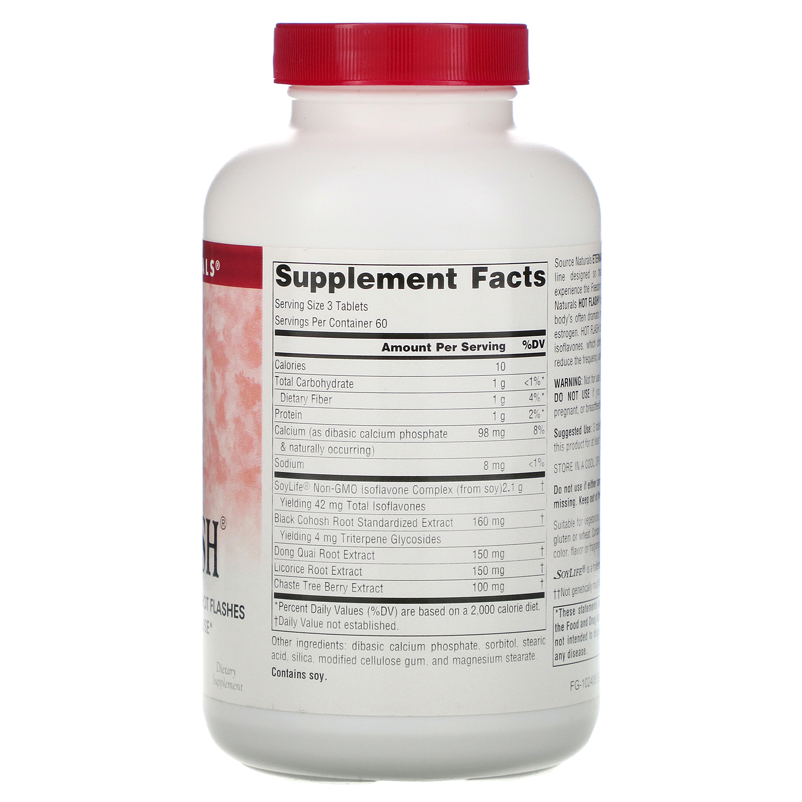Comprar Source Naturals, Hot Flash, 180 tabletes - Imagem 2