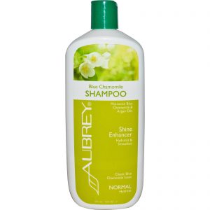 Comprar Aubrey Organics, Shampoo de Camomila Azul, aroma clássico de camomila azul, normal, 16 fl oz (473 ml)