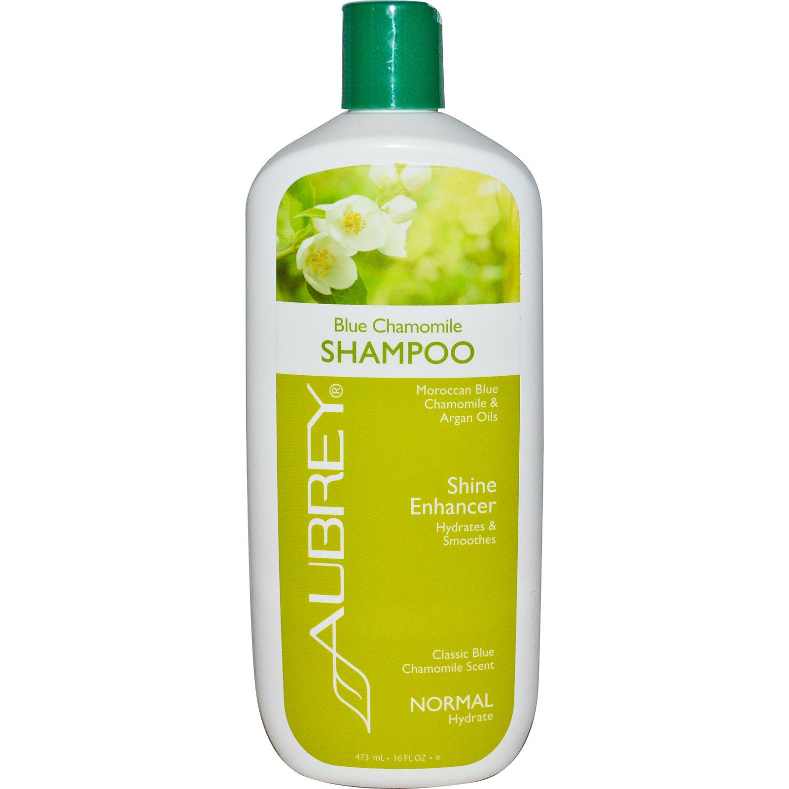 Comprar Aubrey Organics, Shampoo de Camomila Azul, aroma clássico de camomila azul, normal, 16 fl oz (473 ml)