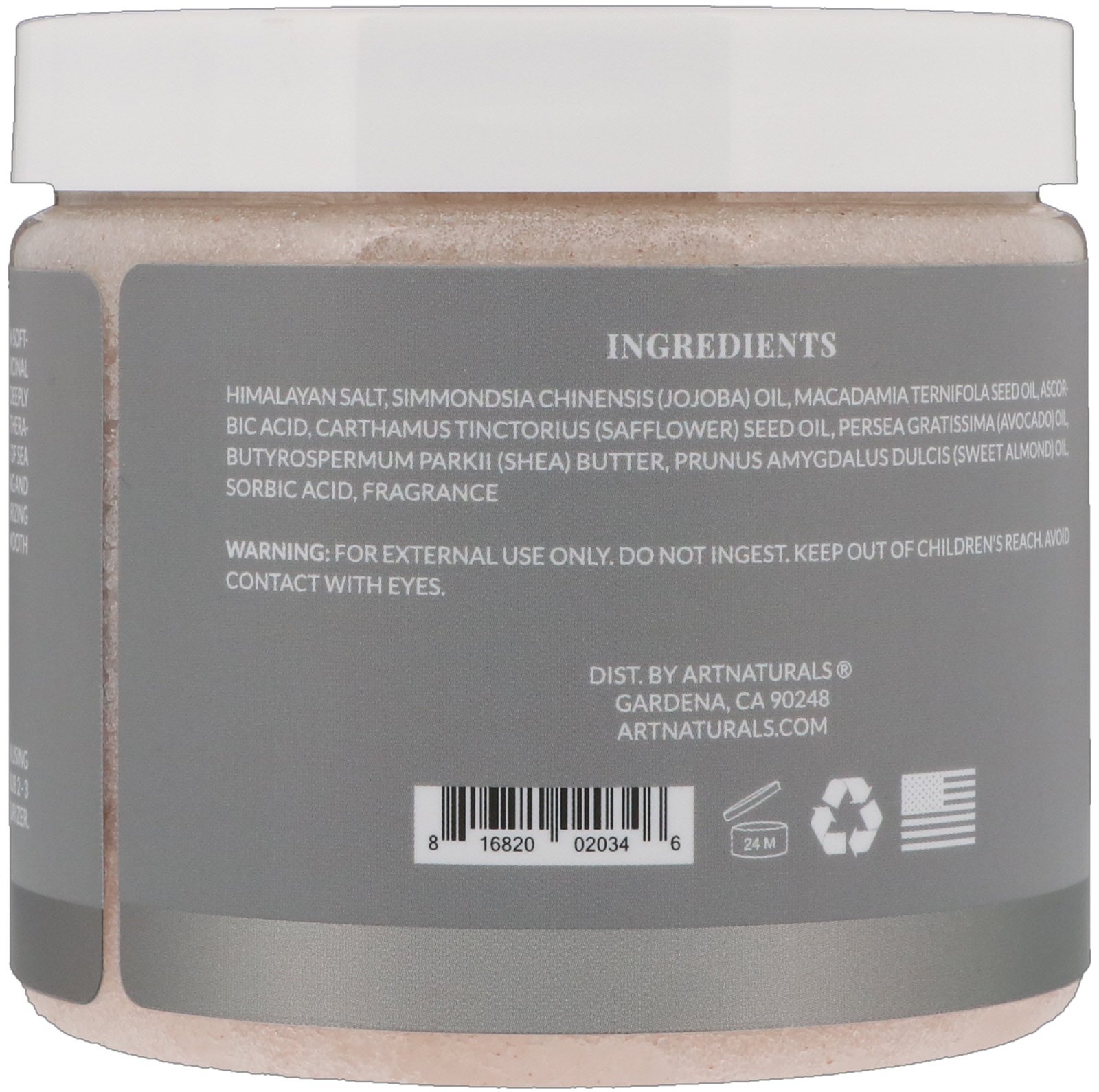 Comprar Artnaturals, Esfoliante de Sal do Himalaia, 20 oz (567 g) - Imagem 2