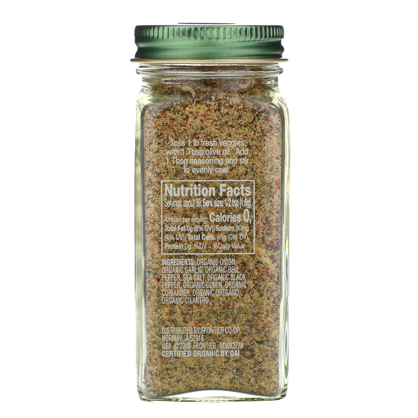 Comprar Simply Organic, Grills Seasons, Legumes, Orgânico, 62 g (2,2 oz) - Imagem 2