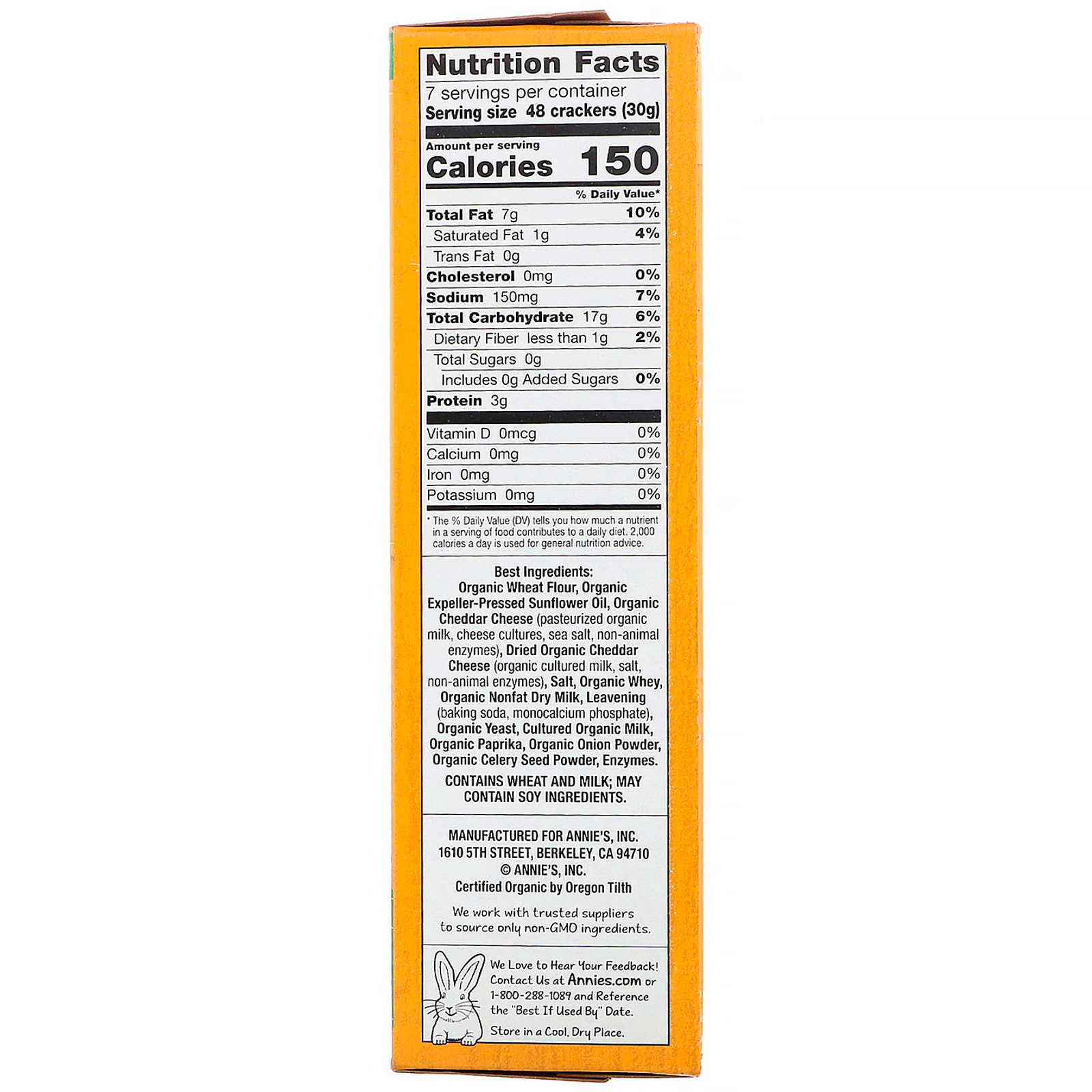 Comprar Annie's Homegrown, Organic White Cheddar Bunnies, Baked Snack Crackers, 7.5 oz (213 g) - Imagem 2