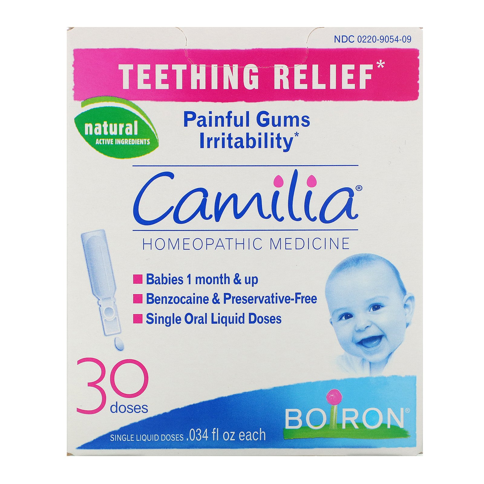 Comprar Boiron, Camilia, alívio para a dentição, 30 doses únicas de líquido, 0,034 fl oz Cada