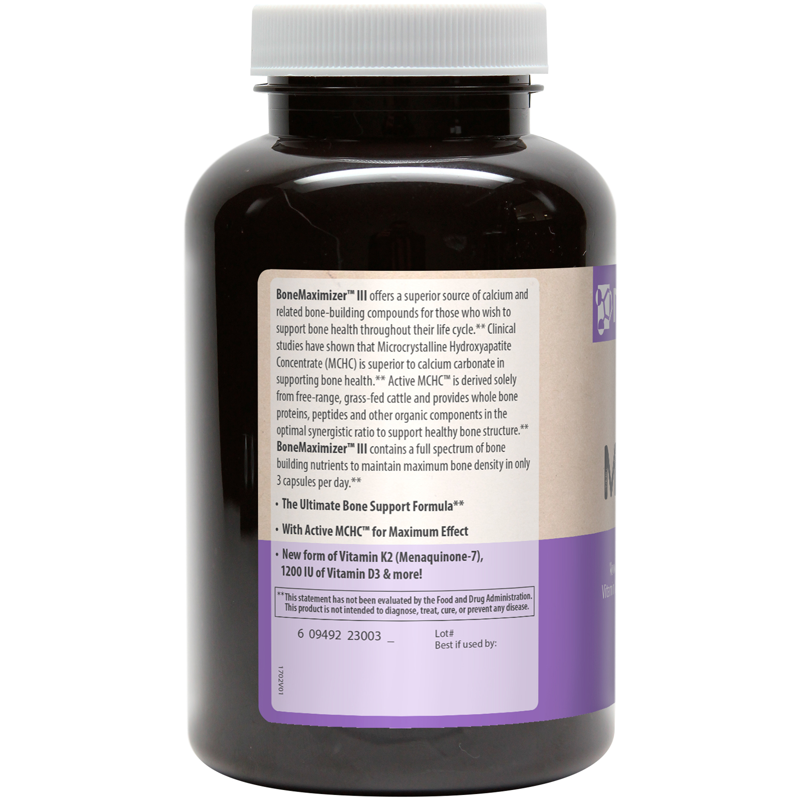Comprar MRM, Bone Maximizer III, 150 Cápsulas - Imagem 3