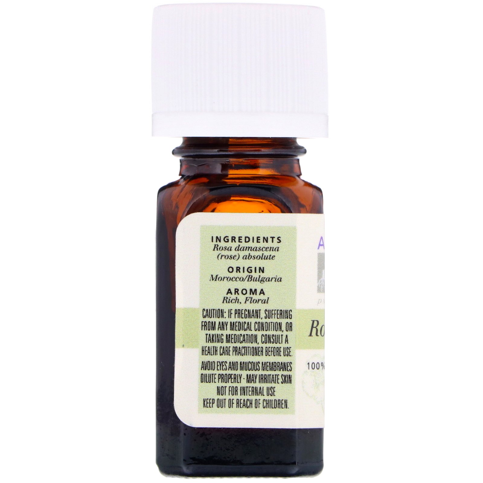 Comprar Aura Cacia, Óleo Essencial 100% Puro, Rosa Absoluta, 0,125 fl oz (3,7 ml) - Imagem 2