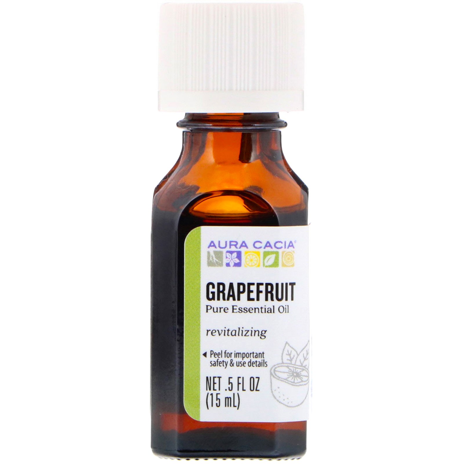 Comprar Aura Cacia, Óleo Essencial 100% Puro, Toranja, 0,5 fl oz (15 ml)