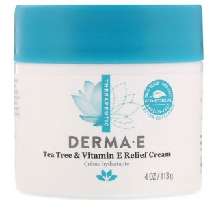 Comprar Derma E, Creme para Alívio de Malaleuca e Vitamina E, 113 g (4 oz)