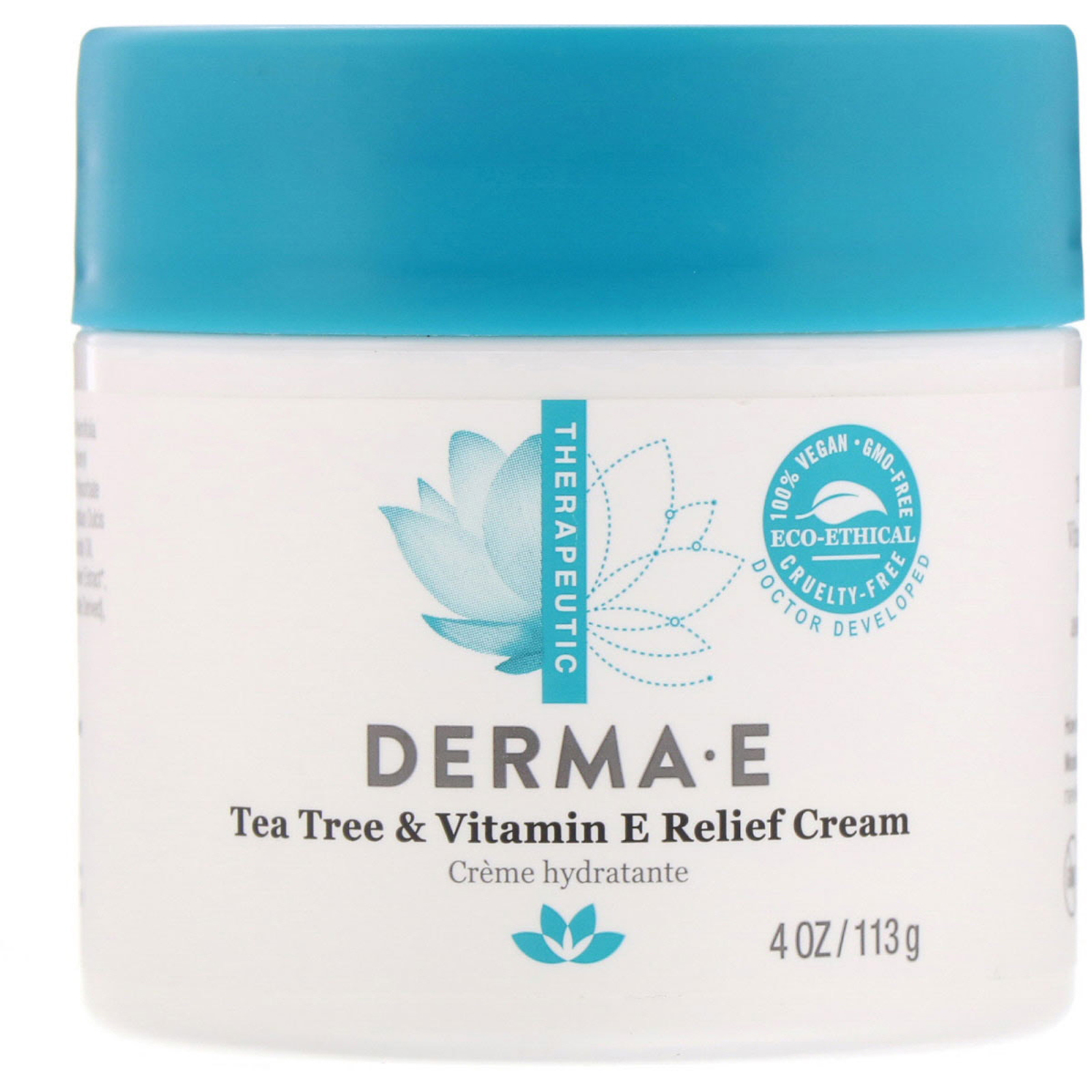 Comprar Derma E, Creme para Alívio de Malaleuca e Vitamina E, 113 g (4 oz)