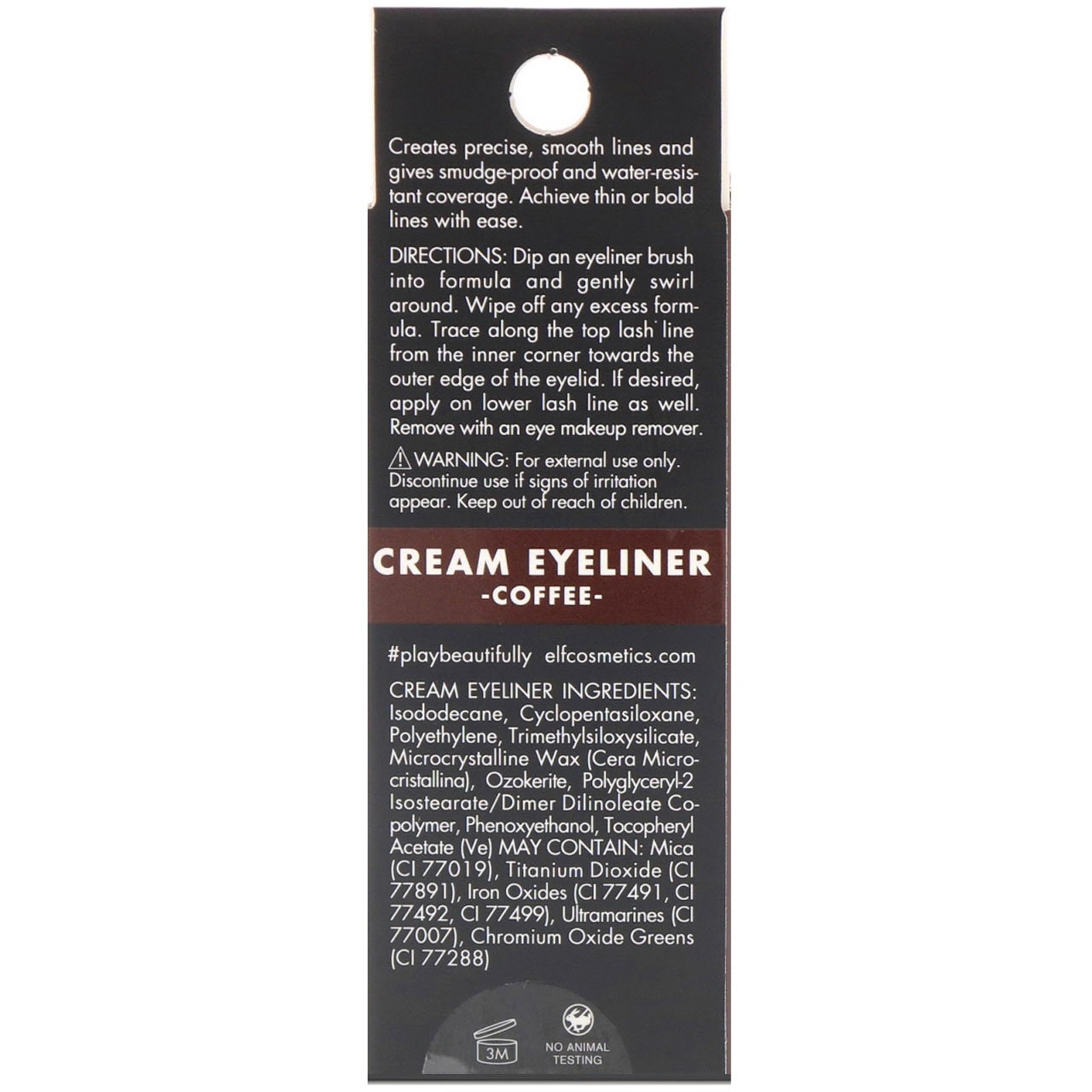 Comprar E.L.F., Cream Eyeliner, Coffee, 0.17 oz (4.7 g) - Imagem 3
