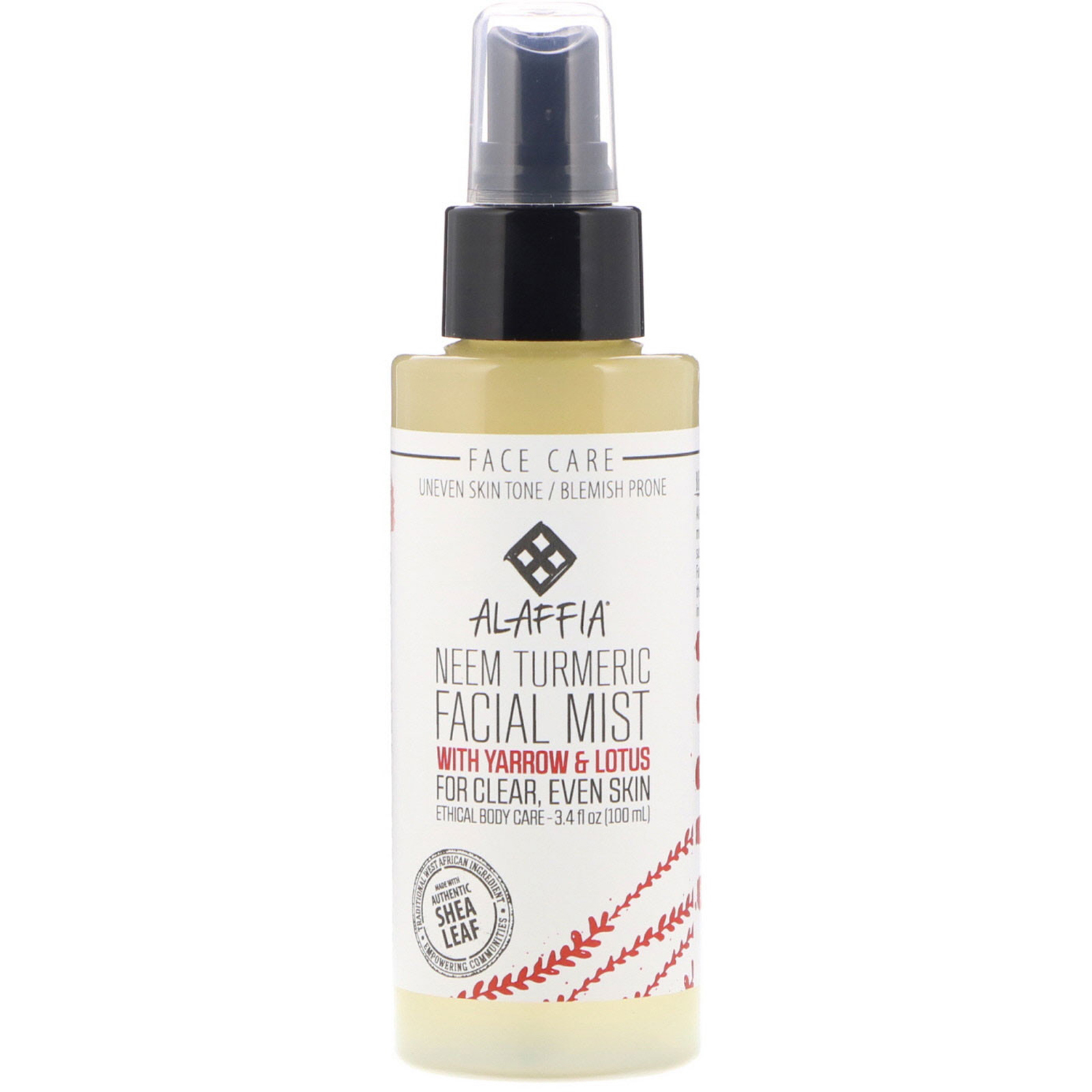 Comprar Alaffia, Neem Turmeric Facial Mist with Yarrow & Lotus, 3.4 fl oz (100 ml) - Imagem 3