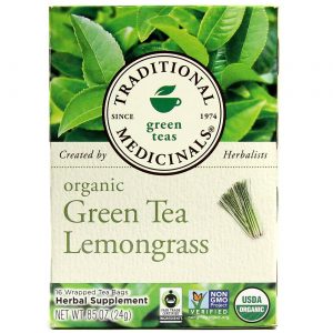 Comprar Traditional Medicinals, Chá Verde Orgânico - 16 Saquinhos de Chá