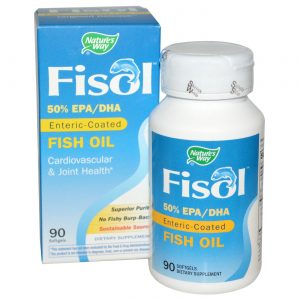 Comprar Nature's Way FISOL revestimento entérico óleo de peixe 90 Cápsulas