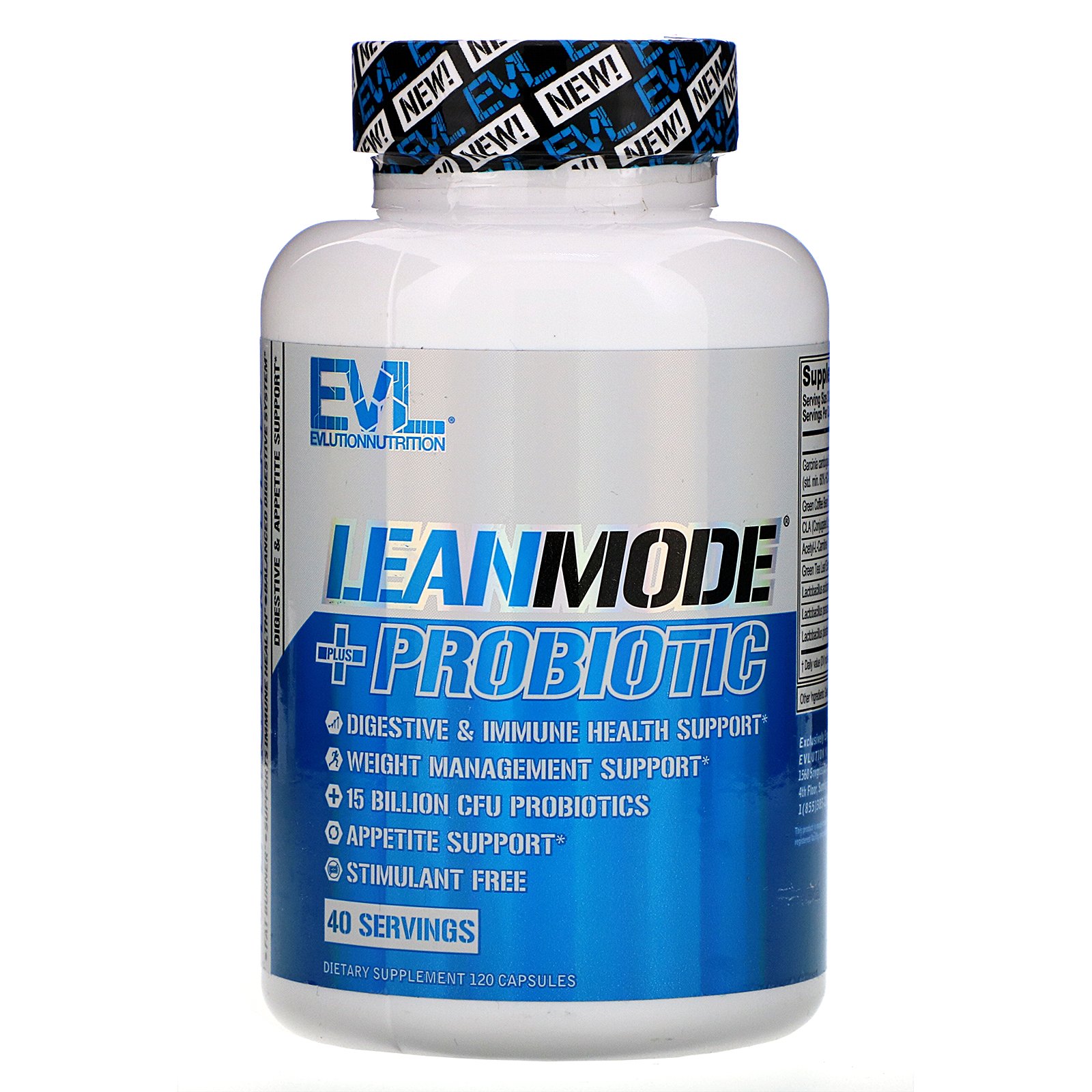 Comprar EVLution Nutrition, LeanMode + Probiótico, 120 Cápsulas