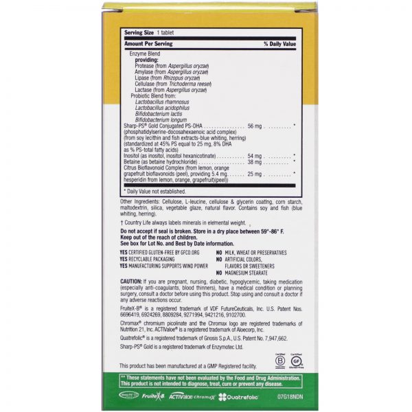 Comprar Country Life, Multivitamínico Core Daily-1, Mulheres acima de 50 anos, 60 Comprimidos - Imagem 4
