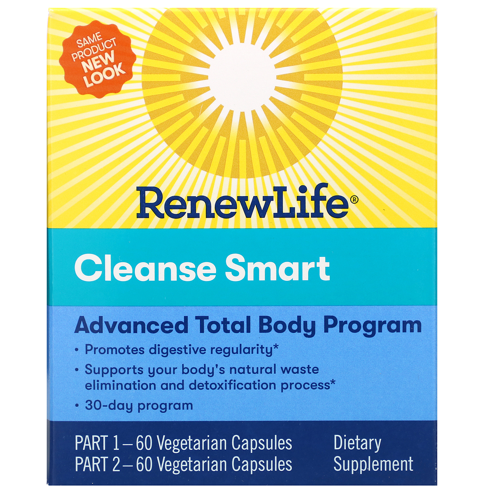 Comprar Renew Life, Cleanse Smart, 2 Bottles, 60 Vegetarian Capsules Each