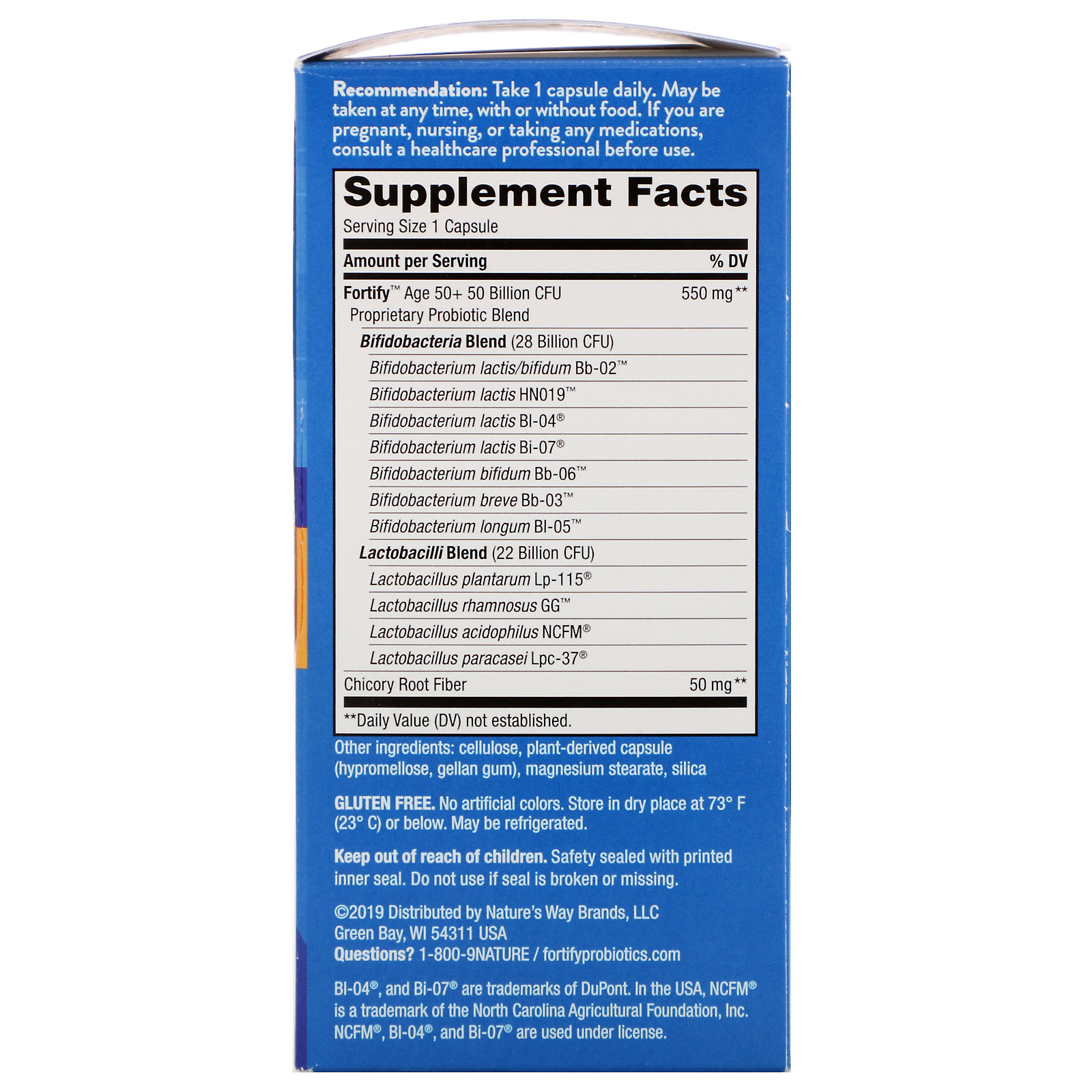 Comprar Nature's Way, Fortify, Age 50+ Probiotic + Prebiotics, Extra Strength, 30 Delayed-Release Veg. Capsules - Imagem 2