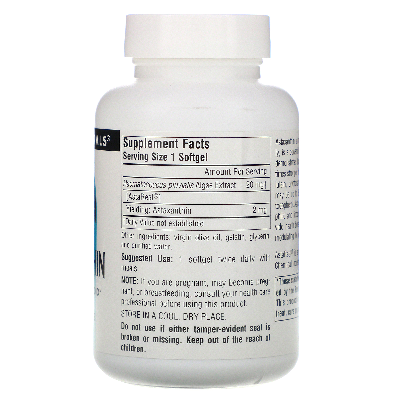 Comprar Source Naturals, Astaxantina, 2 mg, 120 Cápsulas Gelatinosas - Imagem 2