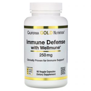 Comprar California Gold Nutrition, Immune Defense with Wellmune, Beta-Glucan, 250 mg, 90 Veggie Capsules