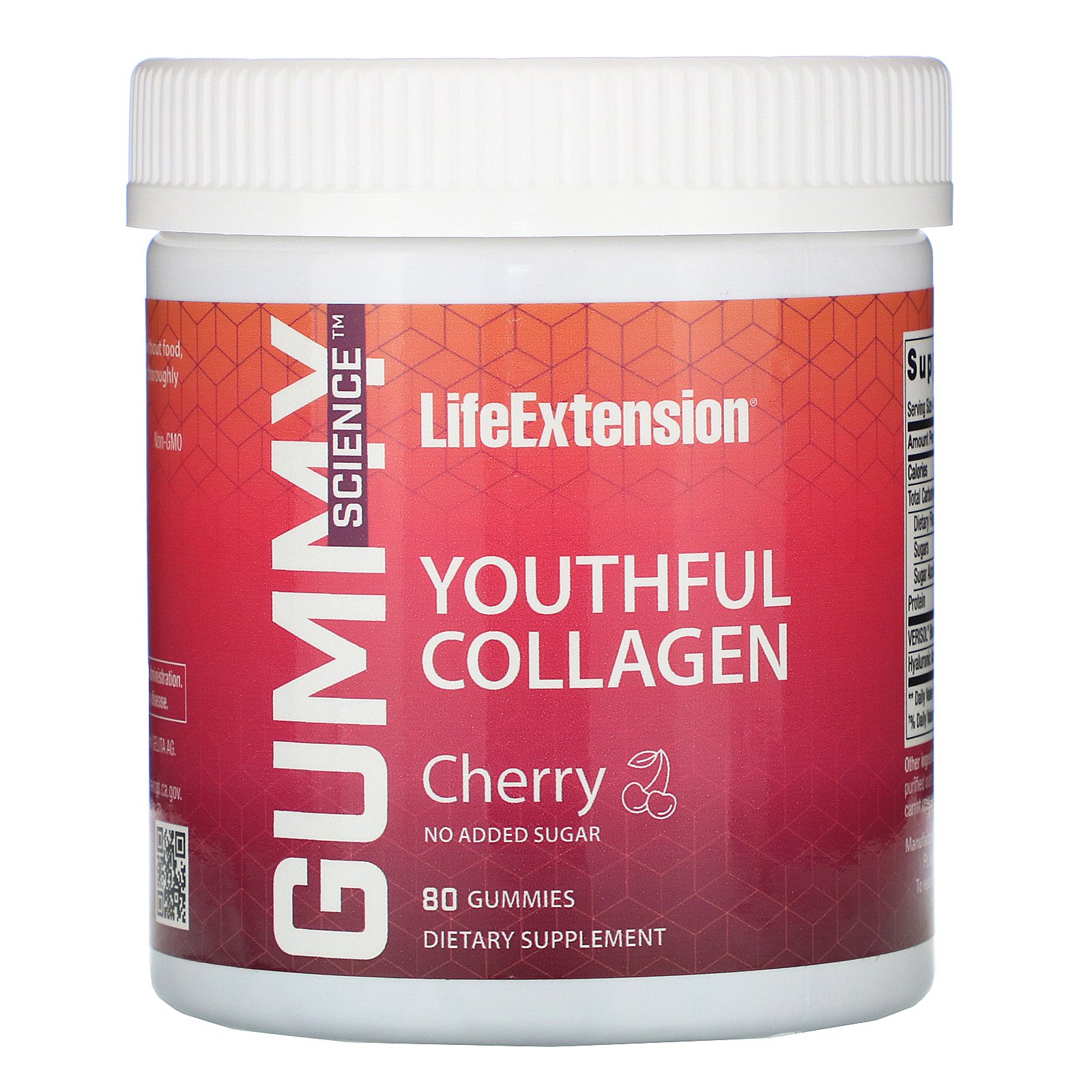 Comprar Life Extension, Colágeno Rejuvenescedor, Cereja, 80 Gomas