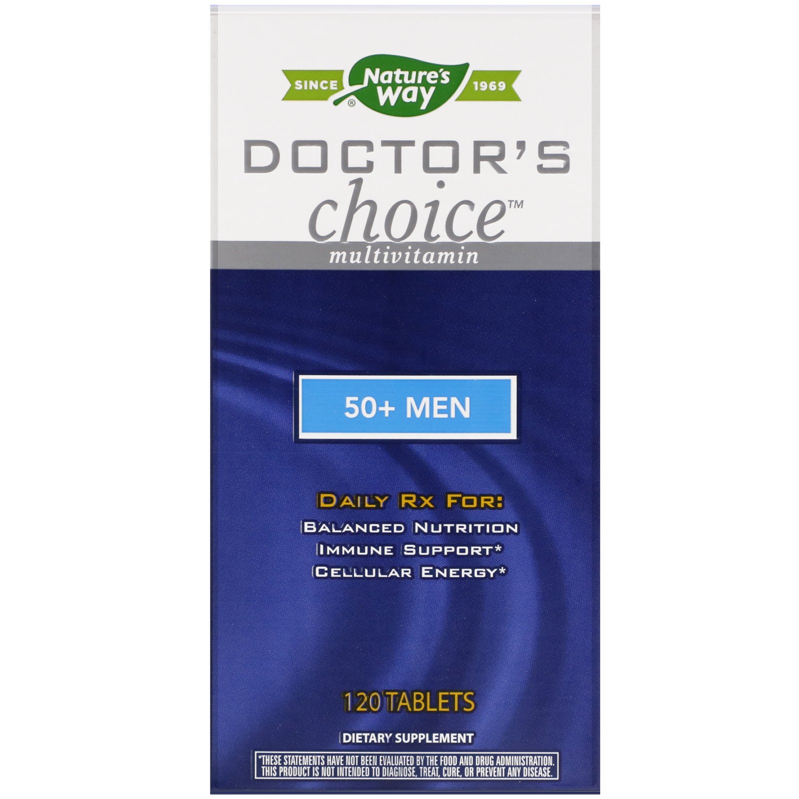 Comprar Nature's Way, Doctor's Choice Multivitamínico, Homens 50+, 120 tabletes