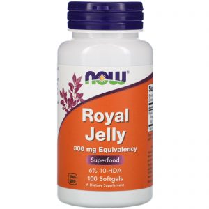 Comprar Now Foods, Geleia Real, 100 cápsulas softgel
