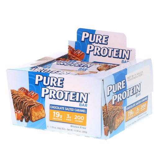 Comprar Pure Protein, Barra de Caramelo Salgado com Chocolate, 6 Barras, 50 g (1,76 oz) Cada