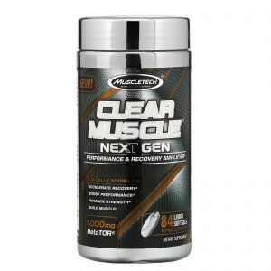 Comprar Muscletech, Clear Muscle Next Gen, Intensificador de Desempenho e Recuperação, 1000 mg, 84 Cápsulas Gelatinosas Líquidas