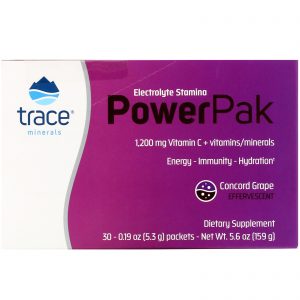 Comprar Trace Minerals Research, Electrolyte Stamina PowerPak, Concord Grape, 30 Packets. 0.19 oz (5.3 g) Each