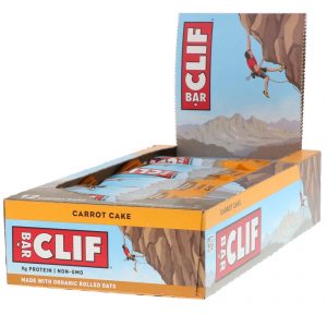 Comprar Clif Bar, Barra de Energia, Bolo de Cenoura, 12 Barras, 68 g Cada
