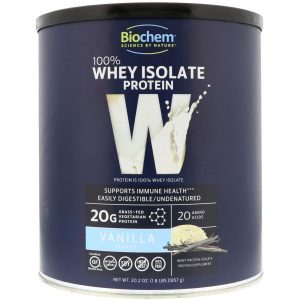 Comprar Biochem, 100% Whey Isolate Protein, Vanilla, 30.2 oz (857 g)