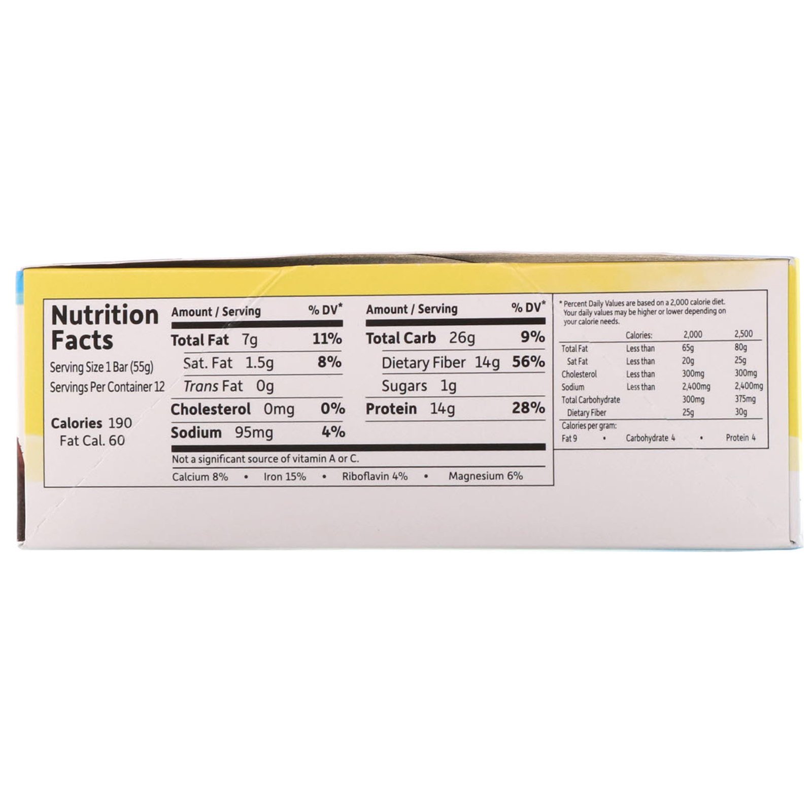 Comprar Garden of Life, Organic Fit, Barra para Perda de Peso com Alto Teor de Proteínas, Fudge de Chocolate, 12 Barras, 55 g (1,9 oz) Cada - Imagem 3