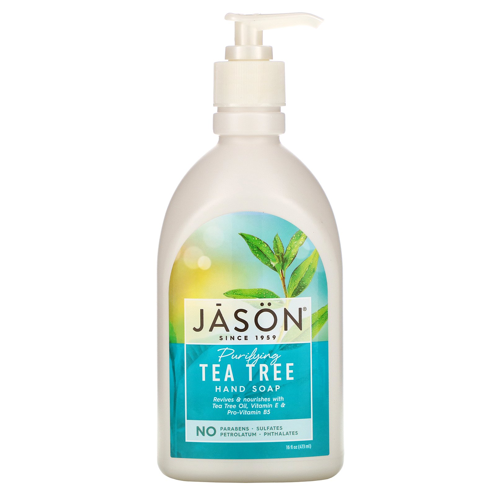 Comprar Jason Natural, Sabonete Líquido, Purifying Tea Tree, 16 fl oz (473 ml)